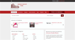 Desktop Screenshot of annuncigratisroma.it